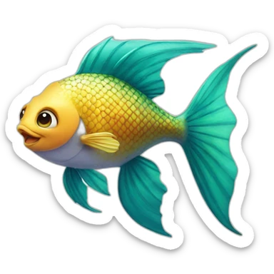 little-mermaid poisson sticker