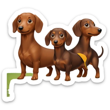 Perros salchicha sticker