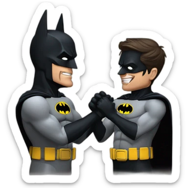 batman slapping robin sticker