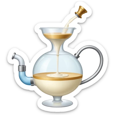 creme fouette dans un siphon sticker