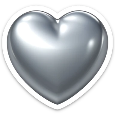 sorayama heart glossy metal parts sfw sticker