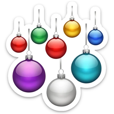 Christmas Baubles sticker