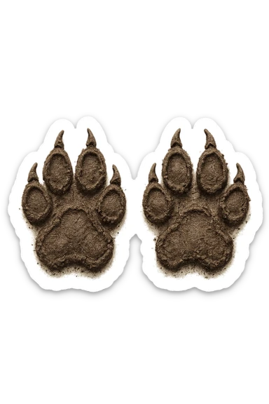 FECI DI ANIMALE A PALLINI VISTE DALL'ALTO, iperrealistico 4k, ISOLATA SU SFONDO BIANCO sticker