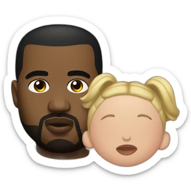 Pregnant Kanye west sticker