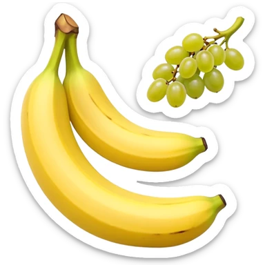 Banana grape Tylenol custard sticker