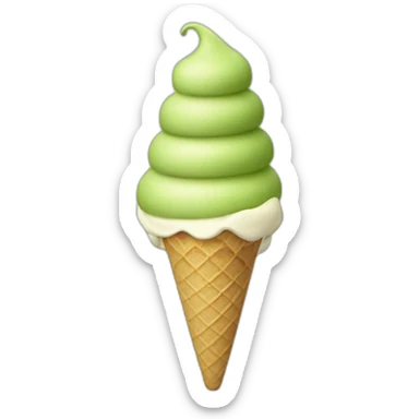 pistachio ice cream  sticker