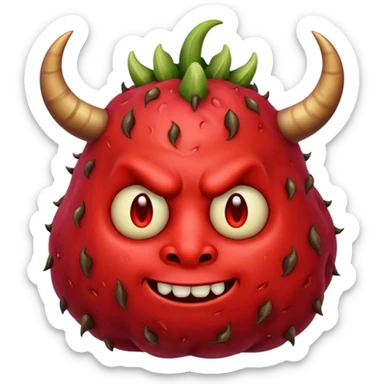 devil fat patato sticker