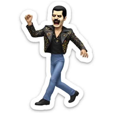 freddie mercury zombie dancing sticker