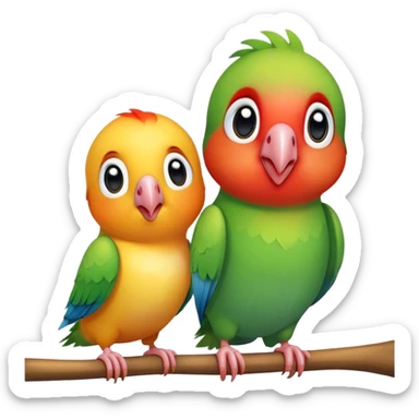Happy lovebird  sticker