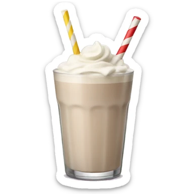 Alcoholic milkshake drink sticker