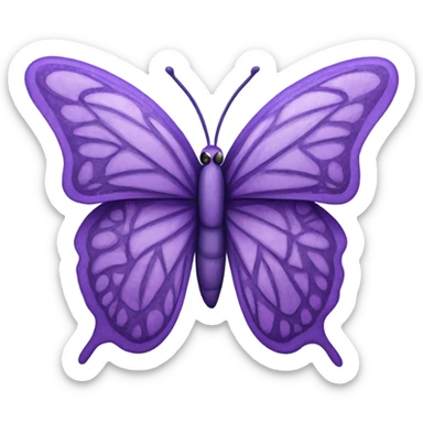 Purple butterfly  sticker