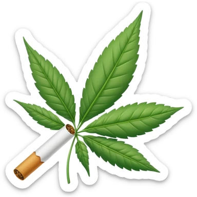 Weed joint sticker