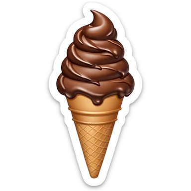 sorvete chocolate sticker
