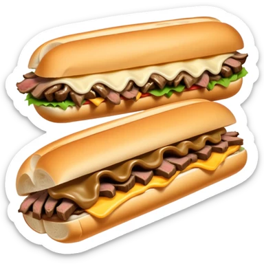 Philly cheesesteak  sticker