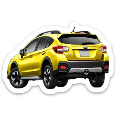 yellow-Subaru-crosstrek sticker