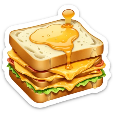 sandwiche and drink sticker