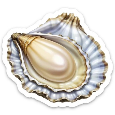 Oyster in pearl  sticker
