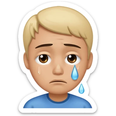 Crying meme sticker