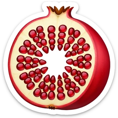 pomegranate sliced sticker