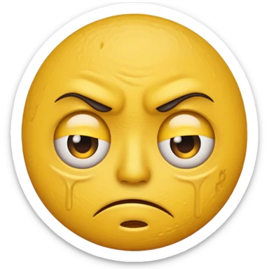disgusted emoji sticker