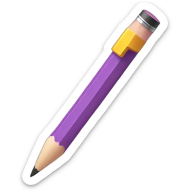 pencil sticker