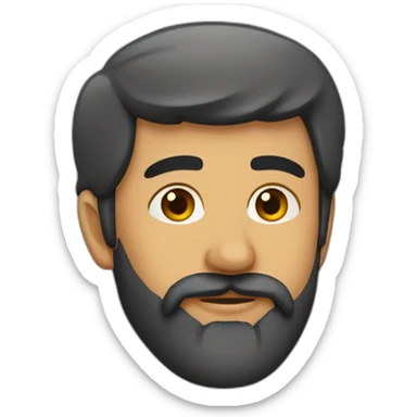 arabe longue barbe sticker