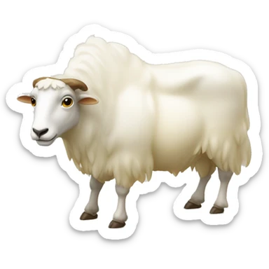 Chèvre aux ailes doré  sticker