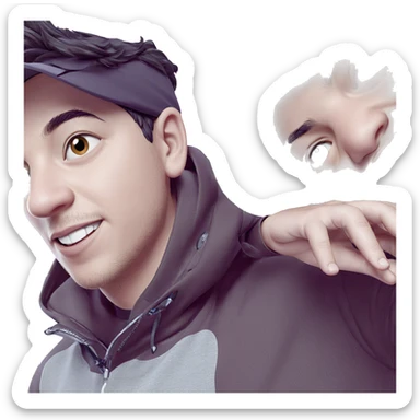 boys wearing hats and smiling sticker