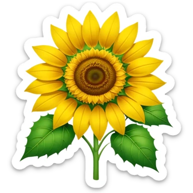 Christmas Sunflower sticker