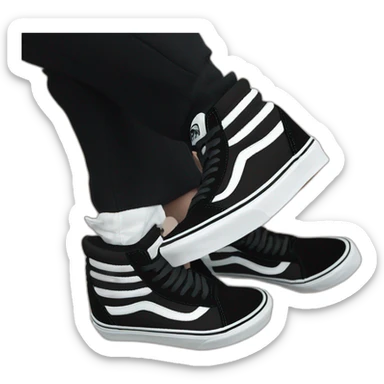 vans black old skool sticker