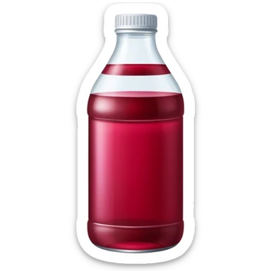 Cranberry bottle juice sticker