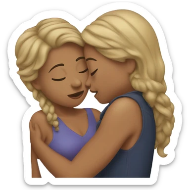 Lesbian kiss sticker