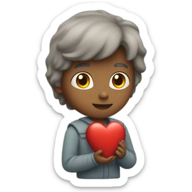 Personne qui arrache un coeur sticker