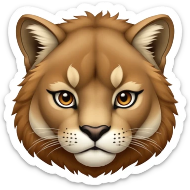Puma face  sticker