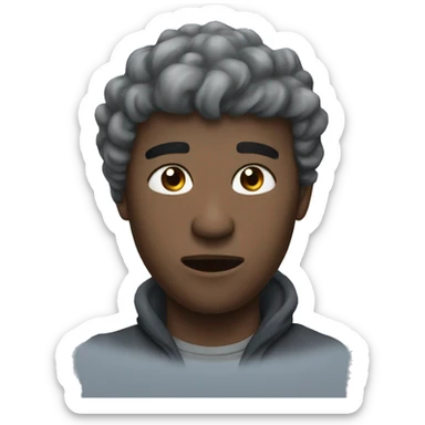 Cold world emoji sticker