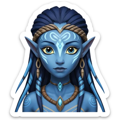 Neytiri   from Avatar movie sticker