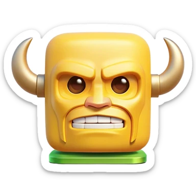 Clash of Clans aesthetic: Cinematic Playful Xbox 360 Console Portrait Emoji, rendered in a 3D vector-style similar to standard emojis with minimal shading and bold, simplified shapes. A compact, distinct form with signature details, softly glowing with a modern gaming energy charm. Simplified yet unmistakably iconic, highly detailed and consistent, glowing with a soft radiance and high shine. Stylized with a touch of next-gen innovation and a soft glowing outline, capturing the essence of a beloved gaming relic with a friendly, playful manner! sticker