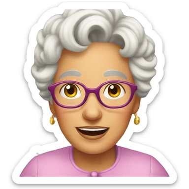 grandmothers on the carousel sticker