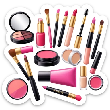 Makeup products  sticker
