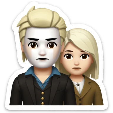 My Emojj will be of the character "Two Time", from roblox forsaken. sticker