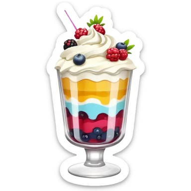 dessert in a glass sticker