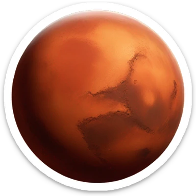 red planet mars sticker