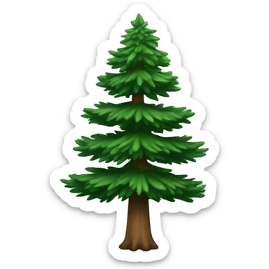 noble fir tree sticker