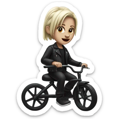 Billie from jigsaw on a tricycle sticker