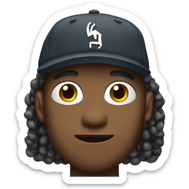 Half man half spider with baseball cap sticker