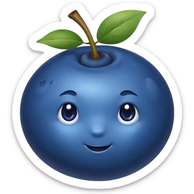 Blueberry sticker