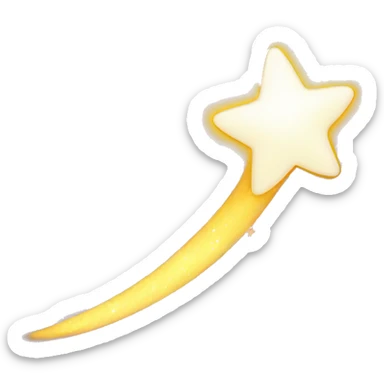 shooting star sticker