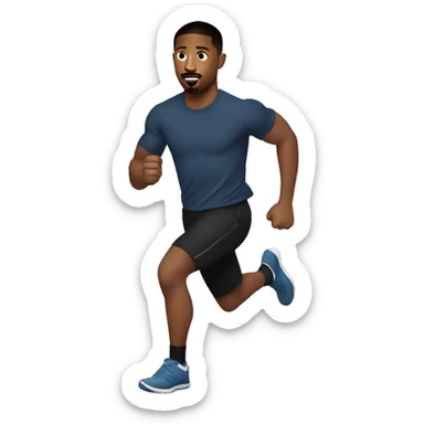 Michael B. Jordan running sticker