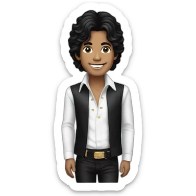 michael jackson as ken sticker