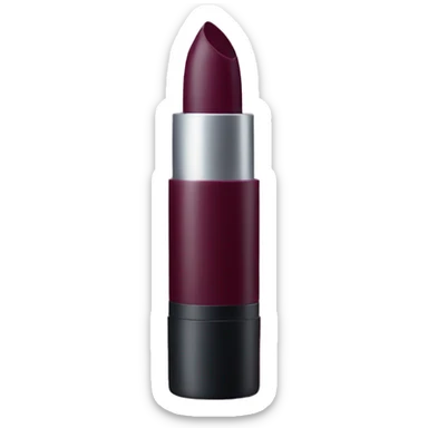 Burgundy lipstick stick sticker